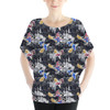 Batwing Chiffon Top - Watercolor Halloween Mickey & Minnie