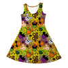 Girls Sleeveless Dress - Disney Monster Snacks