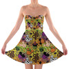 Sweetheart Strapless Skater Dress - Disney Monster Snacks