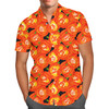 Men's Button Down Short Sleeve Shirt - Disney Carved Pumpkins