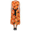 Belted Chiffon Midi Dress - Disney Carved Pumpkins