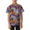 Kids' Button Down Short Sleeve Shirt - Chillin' like a Villain