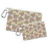 Canvas Zip Pouch - Floral Pumpkin Mouse Ears