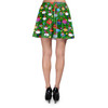 Skater Skirt - Disney Christmas Baubles on Green