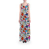 Flared Maxi Dress - Disney Christmas Baubles on White