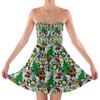 Sweetheart Strapless Skater Dress - Mickey & Friends Christmas Decorations