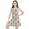 Girls Sleeveless Dress - Santa Mickey Mouse