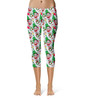 Sport Capri Leggings - Santa Minnie Mouse