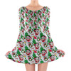 Longsleeve Skater Dress - Santa Minnie Mouse