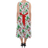 Belted Chiffon Midi Dress - Santa Minnie Mouse