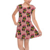 Girls Cap Sleeve Pleated Dress - Pluto & the Christmas Gifts