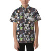 Kids' Button Down Short Sleeve Shirt - Sketched Star Wars