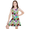 Girls Sleeveless Dress - Sketched Floral Star Wars