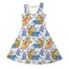 Girls Sleeveless Dress - A Pooh Bear Christmas