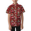 Kids' Button Down Short Sleeve Shirt - A Cars Christmas