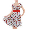 Sweetheart Midi Dress - Buffalo Plaid Mouse Ears Christmas