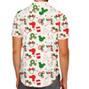 Men's Button Down Short Sleeve Shirt - Christmas Snacks 'n Ears