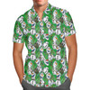 Men's Button Down Short Sleeve Shirt - Sketched Olaf Christmas