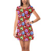 Short Sleeve Dress - Funny Mouse Ornament Reflections