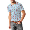 Men's Cotton Blend T-Shirt - Mickey & Minnie Snowmen