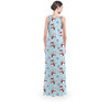 Flared Maxi Dress - Mickey & Minnie Snowmen