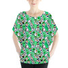 Batwing Chiffon Top - Sketched Olaf St. Patrick's Day