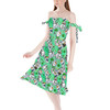 Strapless Bardot Midi Dress - Sketched Olaf St. Patrick's Day