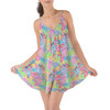 Beach Cover Up Dress - Neon Floral Stitch & Angel