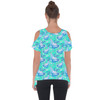 Cold Shoulder Tunic Top - Neon Floral Baloo