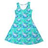 Girls Sleeveless Dress - Neon Floral Baloo