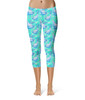 Sport Capri Leggings - Neon Floral Baloo