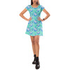 Short Sleeve Dress - Neon Floral Baloo