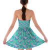 Sweetheart Strapless Skater Dress - Neon Floral Baloo