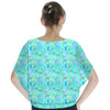 Batwing Chiffon Top - Neon Floral Baby Turtle Squirt