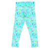 Girls' Leggings - Neon Floral Baby Turtle Squirt