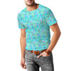 Men's Sport Mesh T-Shirt - Neon Floral Baby Turtle Squirt