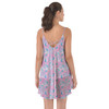 Beach Cover Up Dress - Neon Floral Jellyfish