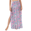 Maxi Sarong Skirt - Neon Floral Jellyfish