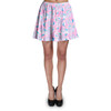 Skater Skirt - Neon Floral Jellyfish