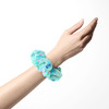 Velvet Scrunchie - Neon Floral Baby Turtle Squirt