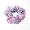 Velvet Scrunchie - Neon Floral Jellyfish