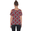 Cold Shoulder Tunic Top - Superhero Stitch - Deadpool