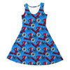 Girls Sleeveless Dress - Superhero Stitch - Spiderman