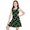 Girls Sleeveless Dress - Superhero Stitch - Hulk