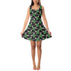 Sleeveless Flared Dress - Superhero Stitch - Hulk