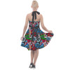 Halter Vintage Style Dress - Superhero Stitch - All Heroes Stacked