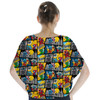 Batwing Chiffon Top - Superhero Stitch - Comic Book