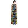 Flared Maxi Dress - Superhero Stitch - Comic Book