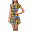 Short Sleeve Dress - Superhero Stitch - Comic Book