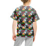 Youth Cotton Blend T-Shirt - Superhero Stitch - Superhero Badges